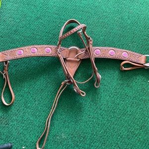 Pink bling tack set